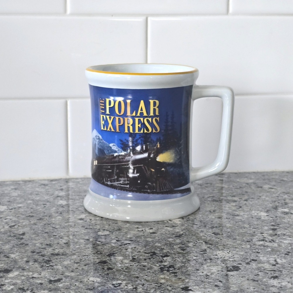 The Polar Express Believe Coffee Mug 3D Raised Cup Ceramic 12 oz